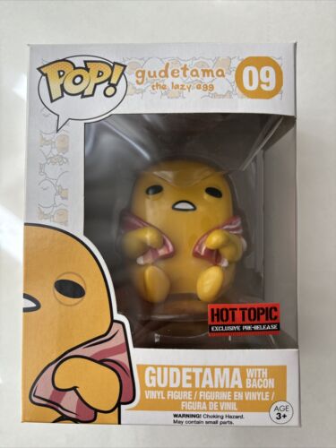Funko POP!-Gudetama El Huevo Perezoso con Tocino Tema Caliente Exclusivo #09 Abovedado - Imagen 1 de 5