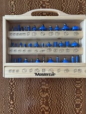 36 Piece Router Bit Set - 1/4" Shank - Mastercut Never Used And Very Sharp