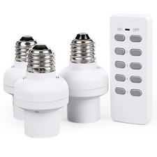DEWENWILS Wireless Remote Control Light Lamp Socket E26 E27 Bulb Base Holder