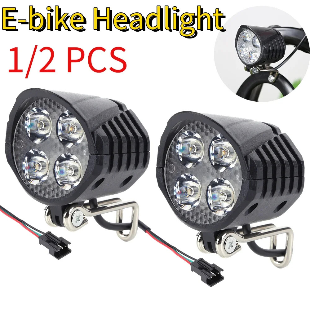 2in1 High Brightness LED Headlight for Electric Bikes & Scooters