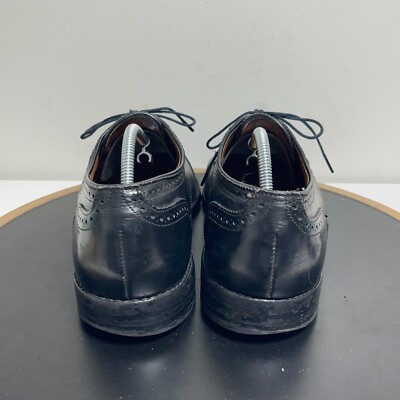 Allen Edmonds Sanford Men 8.5 E Cap Toe Brogue Oxford Black 