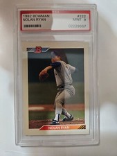 1992 Bowman Nolan Ryan #222 PSA 9 Texas Rangers
