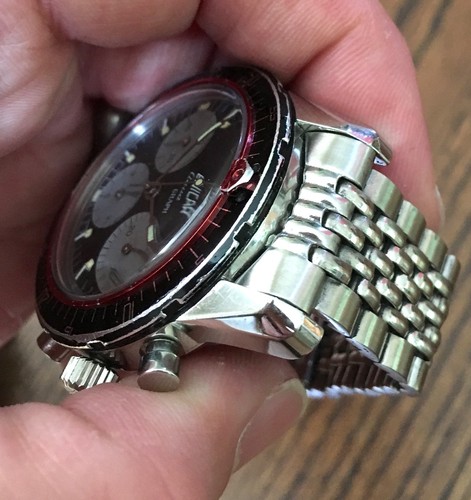 10 VENDUTI! Bracciale Beads of Rice 20mm per orologio cronografo vintage Heuer 2446c - Foto 11 di 12