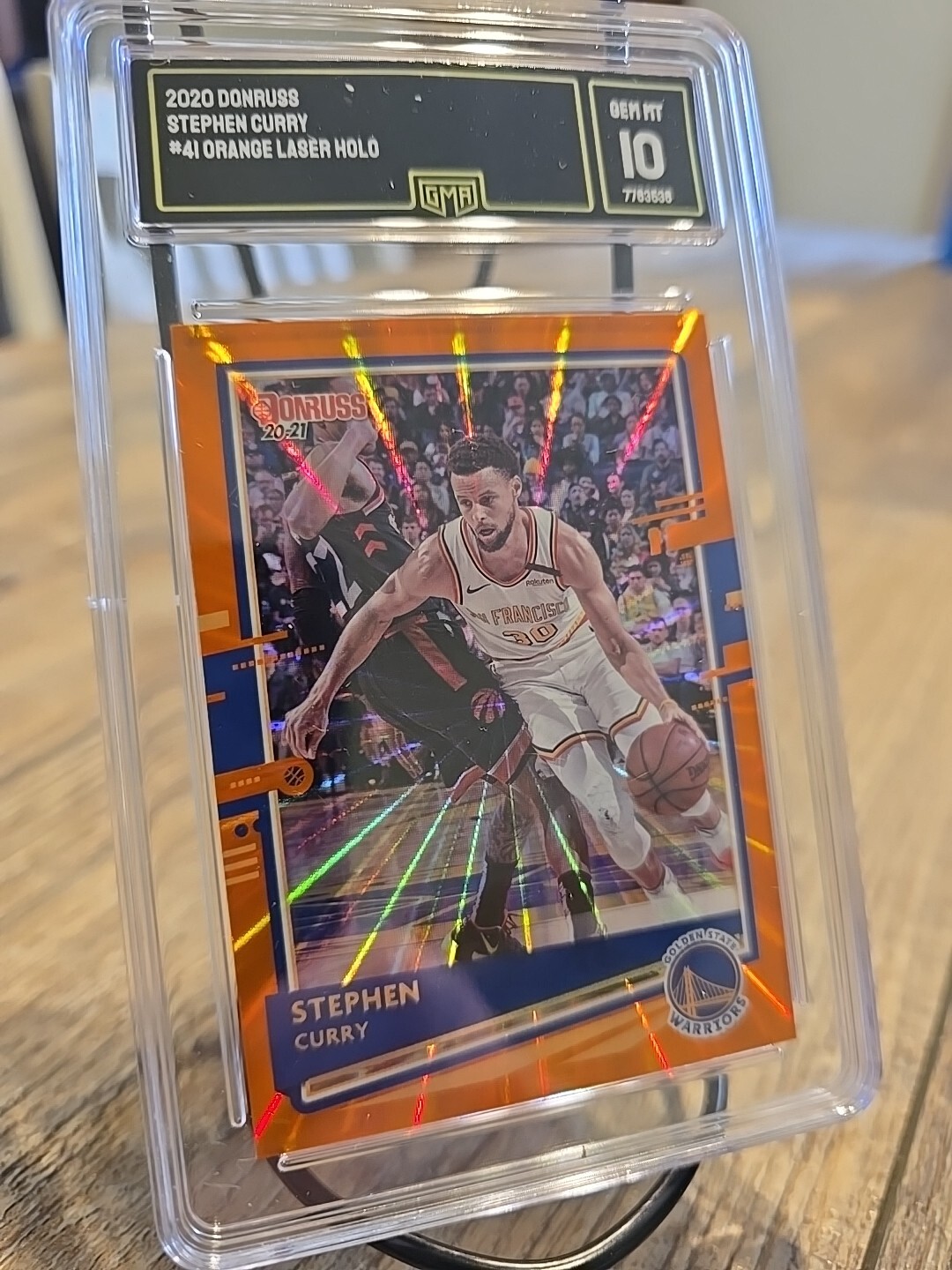 2020-21 Panini Donruss - Orange Laser #41 Stephen Curry