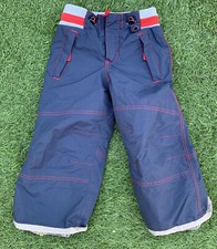 Mini Boden Boys Ski Snowboard Pants Sz 2-3 Y Blue Insulated Wtrproof