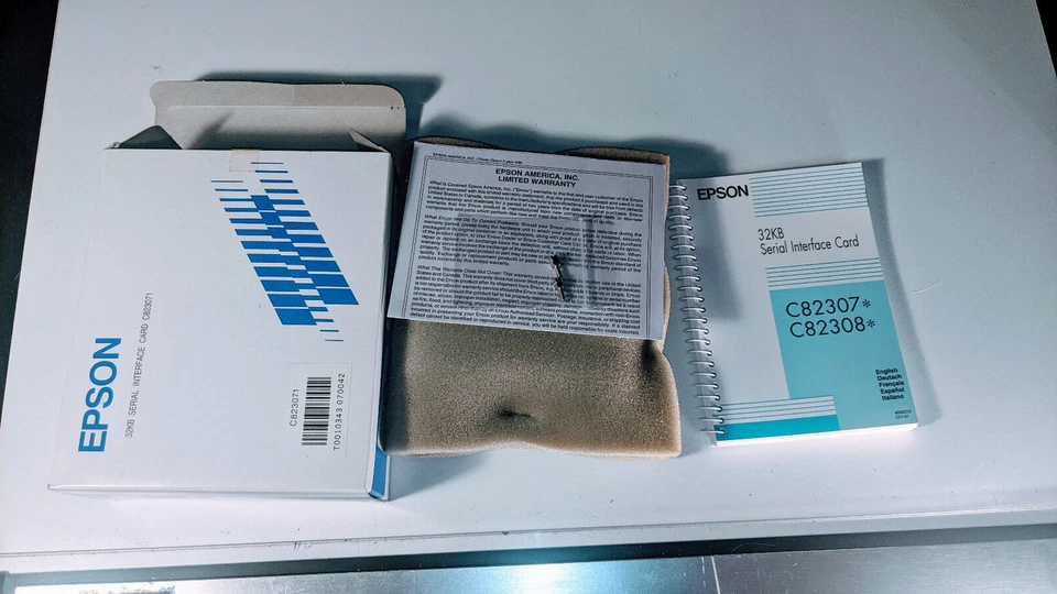 New (NOS) Epson C823071 32KB Serial Interface Card Type B Interface 2013437 - Image 2 of 4