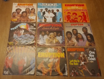 ERUPTION - KONVOLUT - 9 X 7'' - SINGLES - VG - VG+++ -