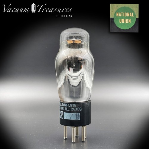 56 ( NU-56 ) NATIONAL UNION NIB Black Plates Foil Getter AMPLITREX Tested Tube - Imagen 4 de 12