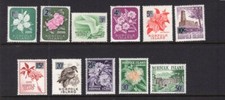 NORFOLK ISLAND 1966 OVERPRINTS SUPERB MNH