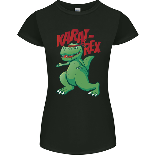T-Shirt Karat-Rex Karate T-Rex Dinosaure Femme Coupe Petite