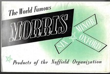 Morris Range 1949-1950 UK Market Foldout Sales Brochure Minor Oxford Six