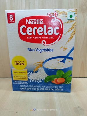 3*Nestlé CERELAC Baby Cereal with Milk, Rice Veg From 8 Months,300g Ex30-07-2026