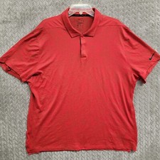 Nike Tiger Woods Collection CU9528 Dri-Fit Adv Golf Polo Shirt Mens Size XL Red