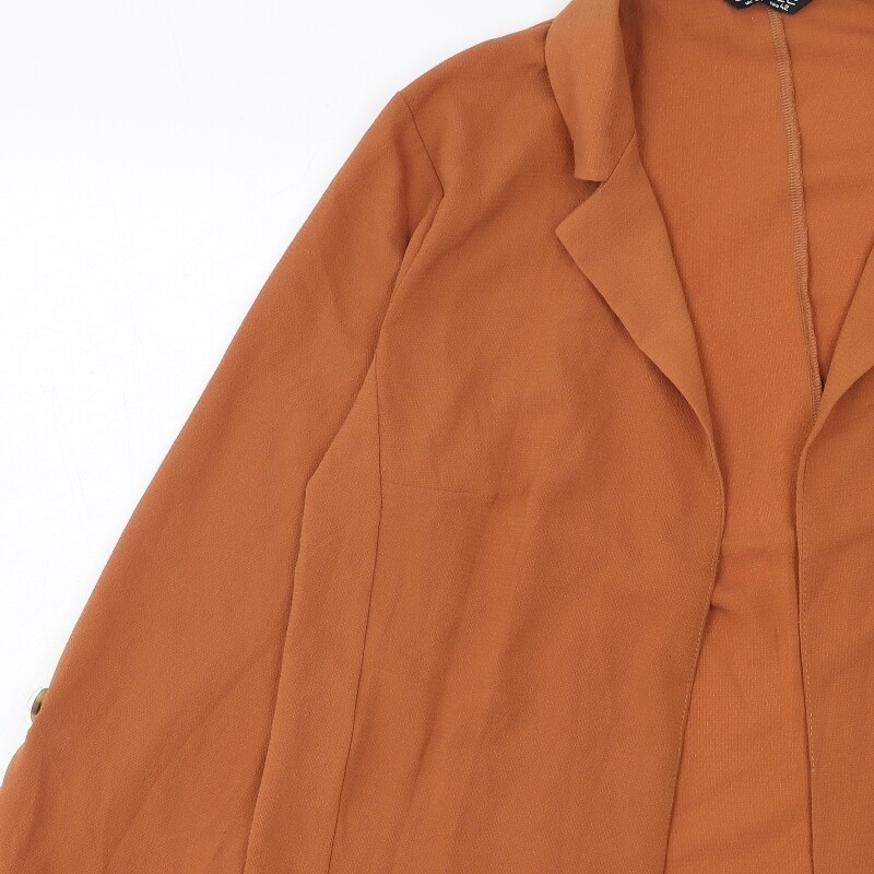 Select Womens Orange Polyester Blend Jacket Blaze… - image 6