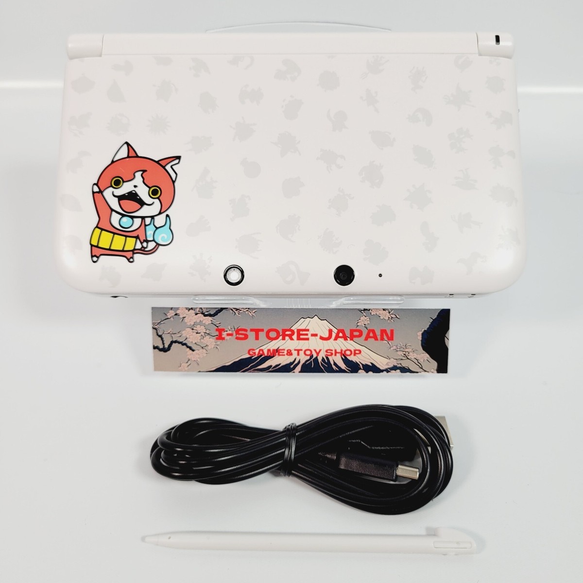 Nintendo 3DS XL LL Console White Yo-kai Watch Used MINT