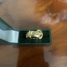 18k diamond Antique Gypsy Buckle Ring 9.7 Gr 