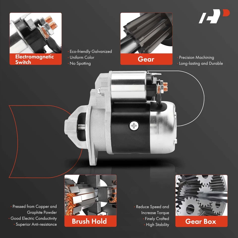 Nuevo motor de arranque para Datsun 510 200SX Nissan 720 D21 0.8/0.9KW 12V CW 8 dientes Foto 4 de 4