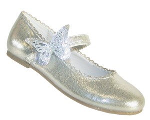 childrens silver party shoes