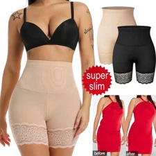 Women Body Shaper Lace Knickers Tummy Control Panties High Waist Safety Shorts