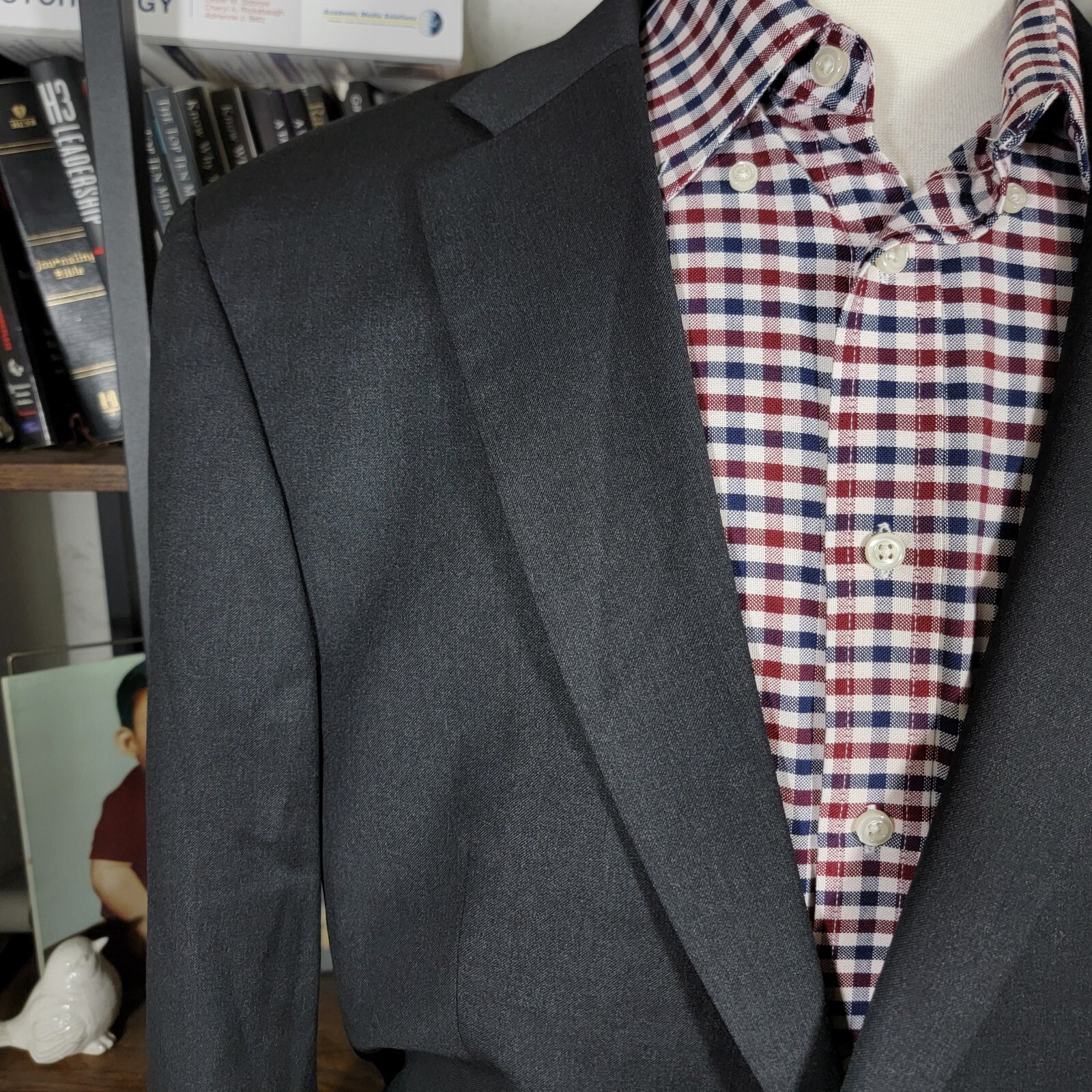 Hugo Boss Pasolinl movie Men's Sport Coat Blazer Two Button Black Charcoal 42L