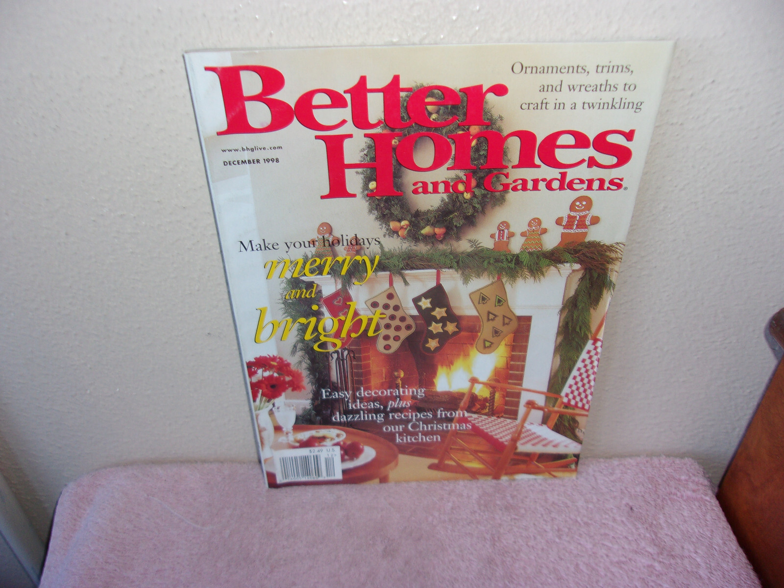 Better Homes & Gardens Magazine December 1998 Holiday Edition - Make Your Holidays Merry