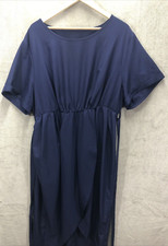 Shein Curve Dress Size 4XL Blue Purple Short Sleeves Lightweight