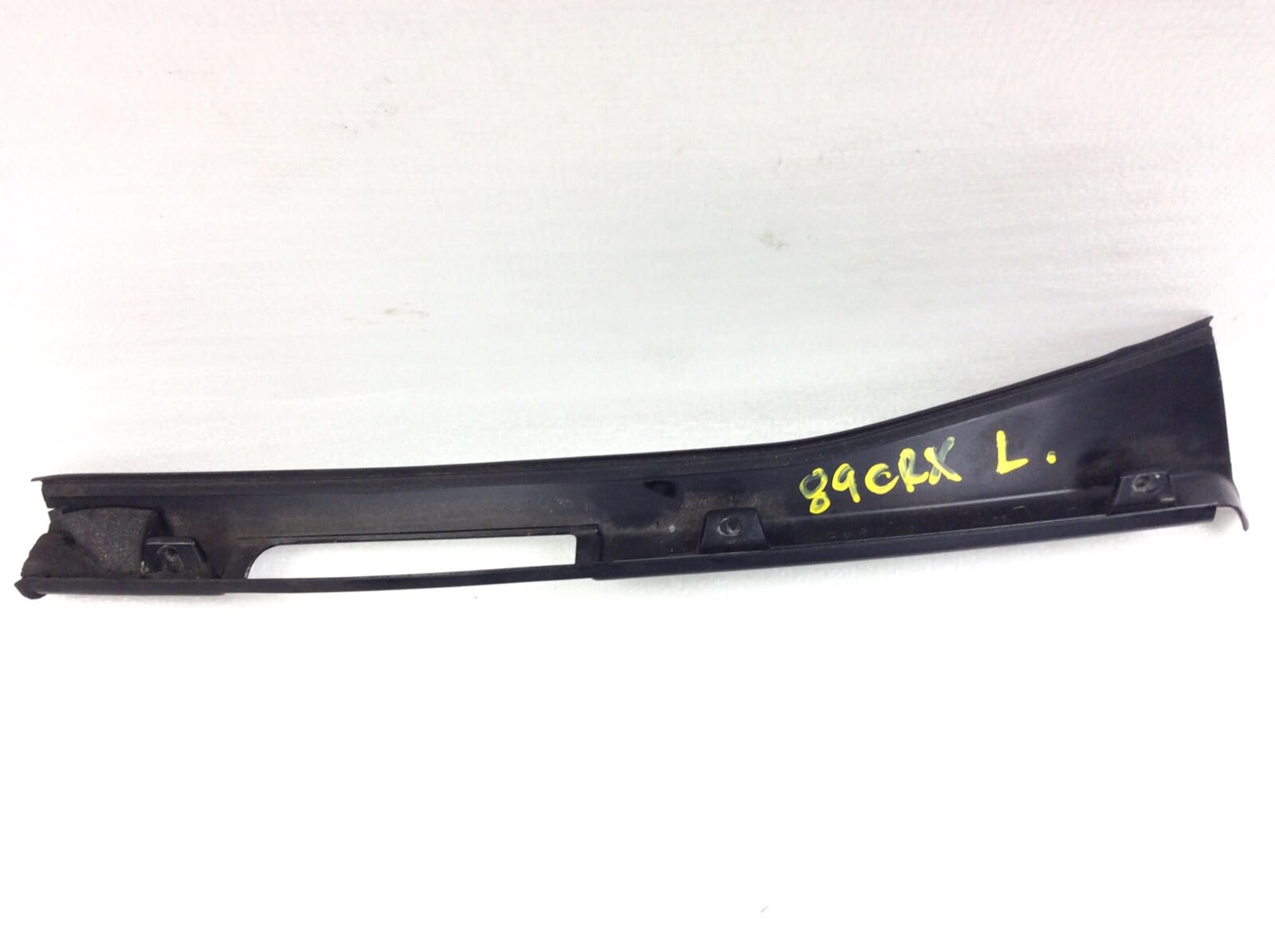 8991 Honda CRX Left Driver Door Sash Center Cover Garnish Molding Trim