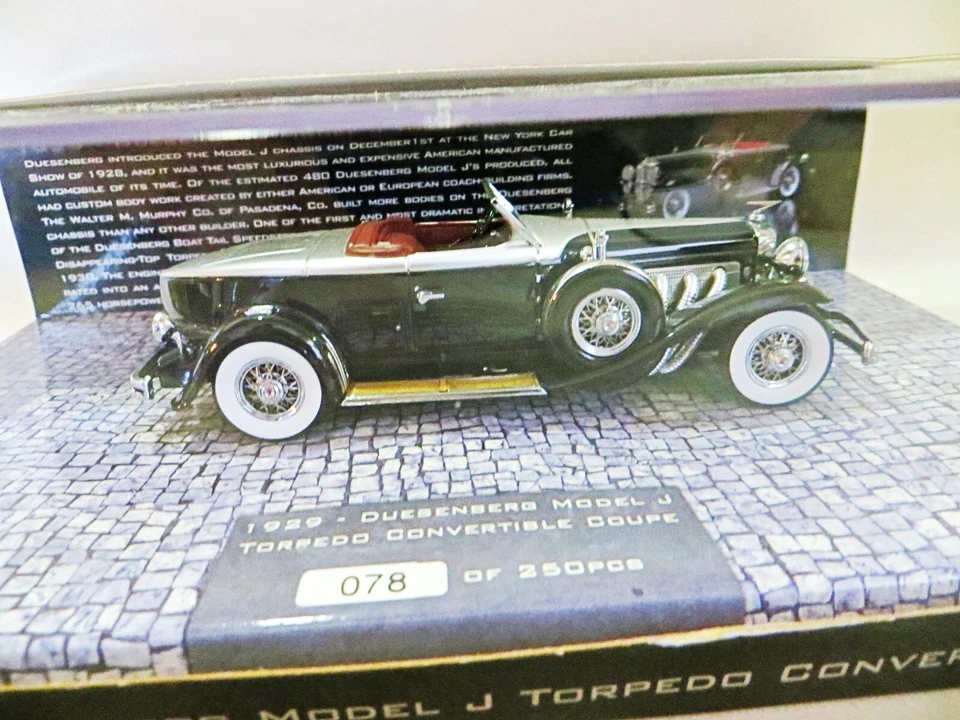 MINICHAMPS 'DUESENBERG MODEL J TORPEDO CONVERTIBLE COUPE' 1:43 Ltd. MIB/BOXED - Image 2 of 4