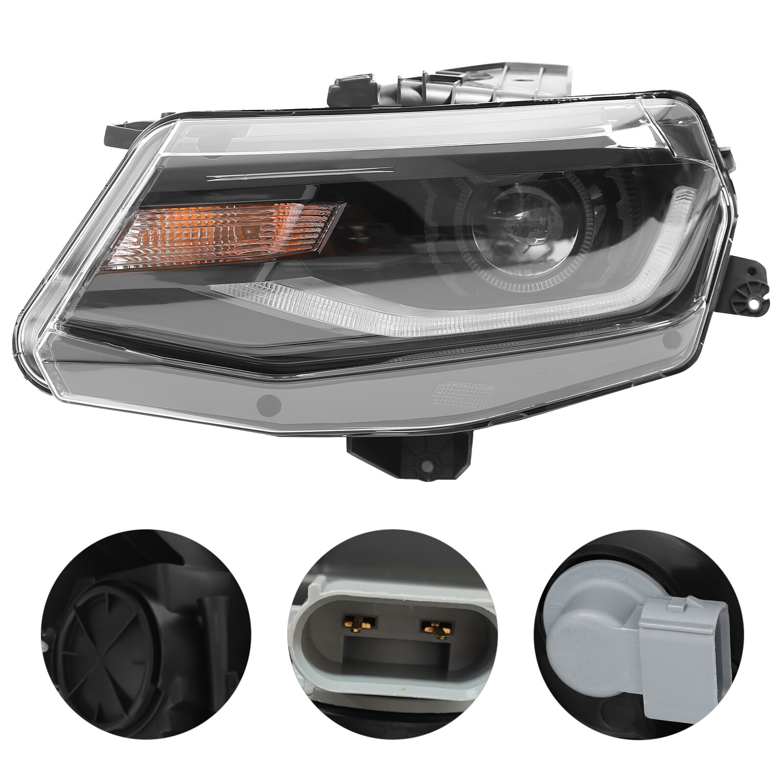 LH For Chevy Camaro HID/Xenon 2016-2022 LED DRL Projector Headlight LEFT Side