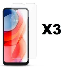 Lot of 3 Anti Scratch Tempered Glass Screen, for Motorola Moto G Play 2021