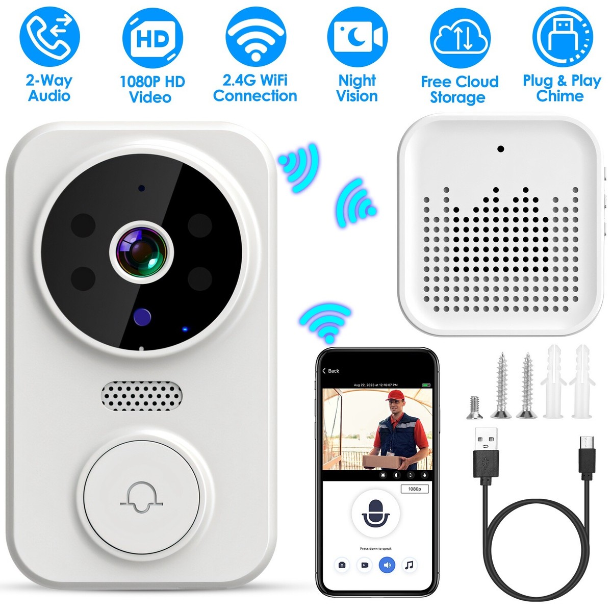 Back Security Camera Doorbell Wireless Best Video Doorbells Of