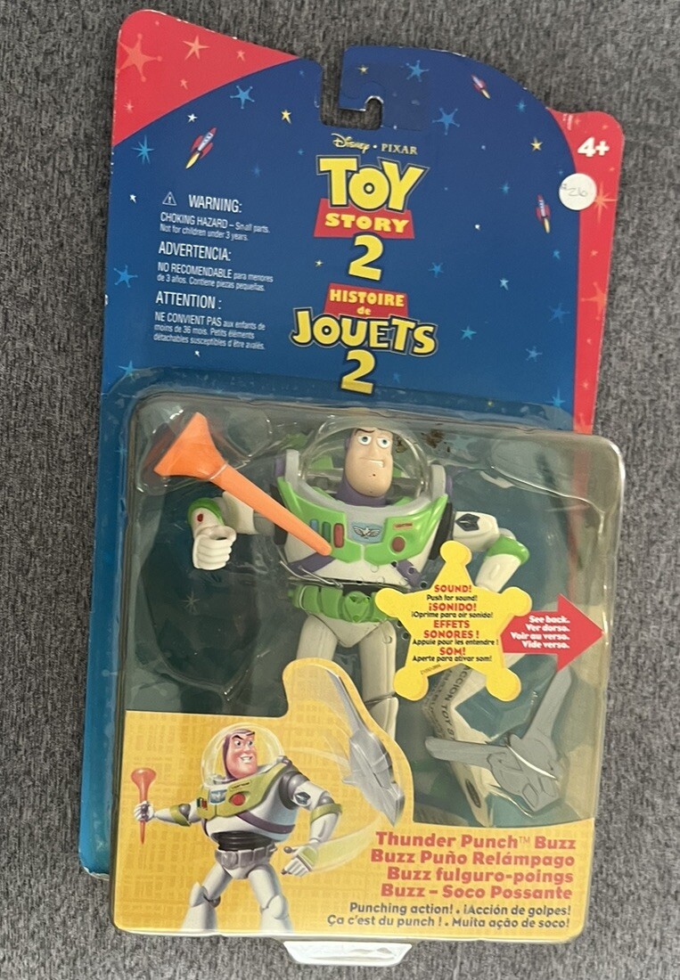 DISNEY PIXAR TOY STORY BUZZ LIGHTYEAR THUNDER PUNCH MATTEL