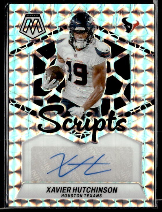 L8,591 - 2024 Panini Mosaic Rookie Scripts #9 Xavier Legette Auto