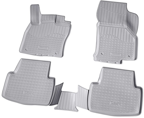 Gummi Fussmatten FüR VW Golf Sportsvan | Ab BJ 2014> | Grau Passgenau Mit Rand-image