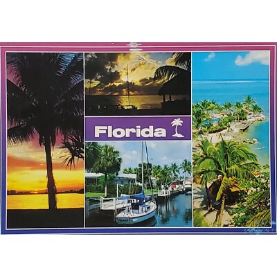 Postcard Florida Werner J. Bertsch & John Gordash Posted 1992 19c Stamp