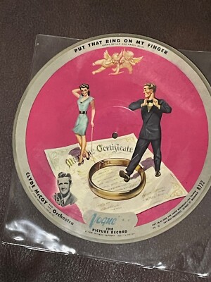 VOGUE PICTURE RECORD 78 R-722 Put That Ring On My Finger CLYDE McCOY WTIH COVER