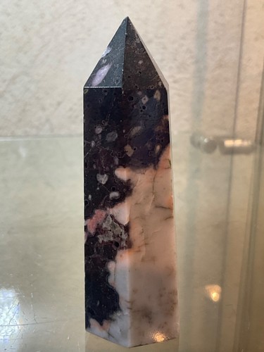 Regenwald Rhyolith Druzy Crystal Tower Point Healing seltener Edelstein Reiki 76g - Bild 2 von 5