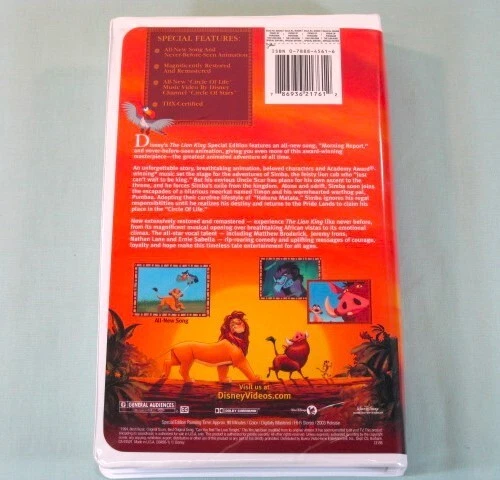 Disney The Lion King VHS Platinum Edition 2003 Release - Image 2 of 3