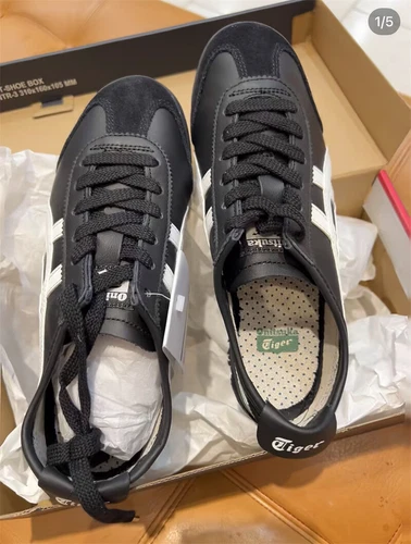 Onitsuka Tiger MEXICO 66 NERO BIANCO 1183C102 001 nuovo con scatola - Foto 14 di 28