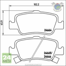 Set Pastiglie Freno Posteriori ATEC Germany Per Toyota Auris E Corolla – 4 Pezzi Con Avviso Usura