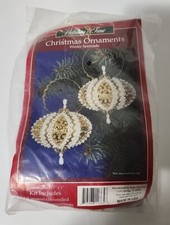Sulyn WINTER SERENADE Sequin Bead Vintage Christmas Ornament Kit Makes 2 Holiday