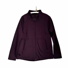Kirkland Signature Women's Fleece Lined Full Zip Jacket Size M Purple