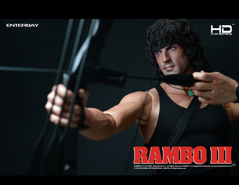 Enterbay Rambo III Real Masterpiece 1/4 Model Action Figures Toy