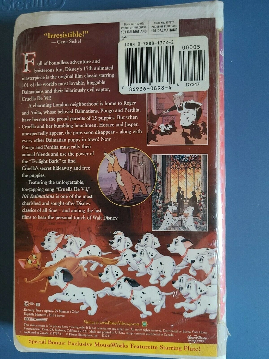 101 Dalmatians 1999 Vhs