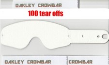 100 pack Tear Offs to fit Oakley Crowbar adult motocross mx goggles by RNR