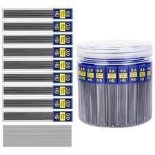 720 Pieces 0.9 mm Lead Refills for Mechanical Pencils0.9 mm Pencil Lead HB Sm...