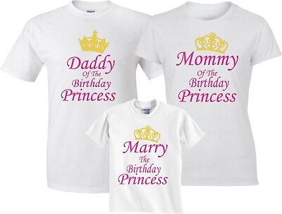 Download Family Unicorn Mom & Dad Birthday Girl Princess Customized ...