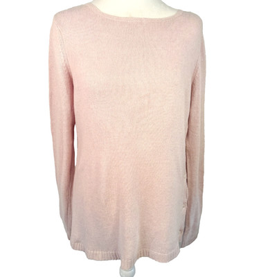 BENEDETTA B. Soft Merino Wool and Cashmere Women s Sweater Light Brown Size L