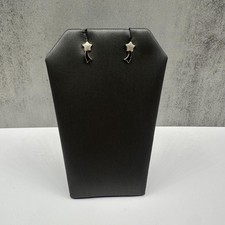 14kt Yellow Gold Star Earrings for Kids Threaded Backs, 0.3g, New