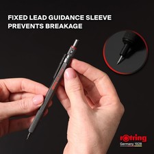 Image of ROtring 500 Mechanical Pencil | 0.5mm HB Lead | Green hexagonal plastic barrel
